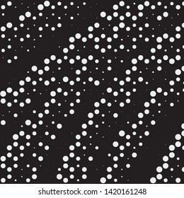 Monochrome geometric vector background. Abstract halftone illustration pattern. Vintage texture