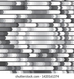 Monochrome geometric vector background. Abstract halftone illustration pattern. Vintage texture