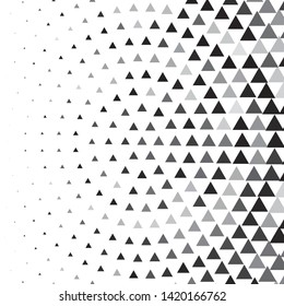 Monochrome geometric vector background. Abstract halftone illustration pattern. Vintage texture