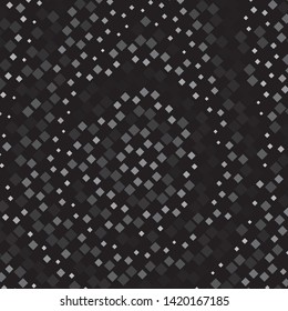 Monochrome geometric vector background. Abstract halftone illustration pattern. Vintage texture