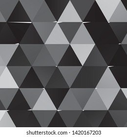 Monochrome geometric vector background. Abstract halftone illustration pattern. Vintage texture