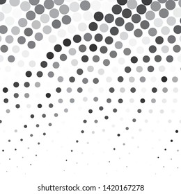 Monochrome geometric vector background. Abstract halftone illustration pattern. Vintage texture