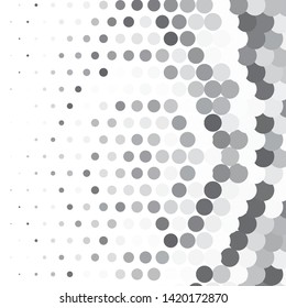 Monochrome geometric vector background. Abstract halftone illustration pattern. Vintage texture