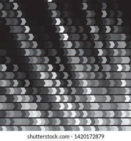 Monochrome geometric vector background. Abstract halftone illustration pattern. Vintage texture
