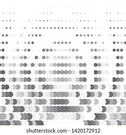 Monochrome geometric vector background. Abstract halftone illustration pattern. Vintage texture