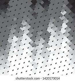 Monochrome geometric vector background. Abstract halftone illustration pattern. Vintage texture
