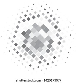 Monochrome geometric vector background. Abstract halftone illustration pattern. Vintage texture