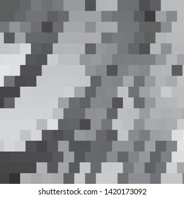 Monochrome geometric vector background. Abstract halftone illustration pattern. Vintage texture