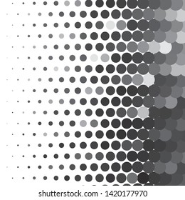 Monochrome geometric vector background. Abstract halftone illustration pattern. Vintage texture