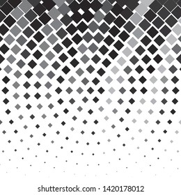 Monochrome geometric vector background. Abstract halftone illustration pattern. Vintage texture