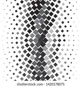 Monochrome geometric vector background. Abstract halftone illustration pattern. Vintage texture