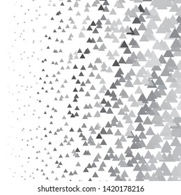 Monochrome geometric vector background. Abstract halftone illustration pattern. Vintage texture