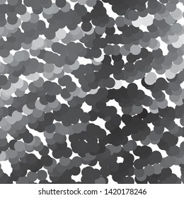 Monochrome geometric vector background. Abstract halftone illustration pattern. Vintage texture
