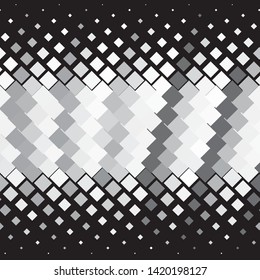 Monochrome geometric vector background. Abstract halftone illustration pattern. Vintage texture