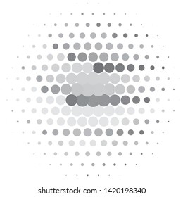 Monochrome geometric vector background. Abstract halftone illustration pattern. Vintage texture