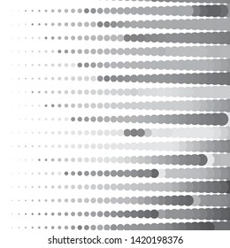 Monochrome geometric vector background. Abstract halftone illustration pattern. Vintage texture