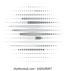 Monochrome geometric vector background. Abstract halftone illustration pattern. Vintage texture