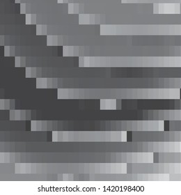 Monochrome geometric vector background. Abstract halftone illustration pattern. Vintage texture