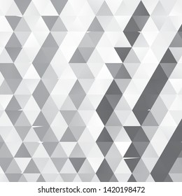 Monochrome geometric vector background. Abstract halftone illustration pattern. Vintage texture