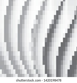 Monochrome geometric vector background. Abstract halftone illustration pattern. Vintage texture