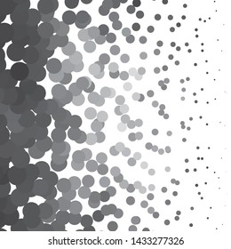 Monochrome geometric vector background. Abstract halftone illustration pattern. Vintage texture