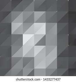Monochrome geometric vector background. Abstract halftone illustration pattern. Vintage texture