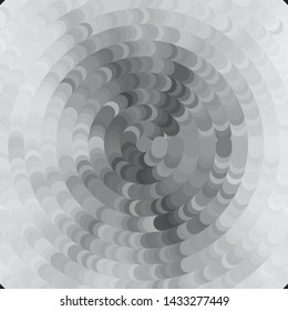 Monochrome geometric vector background. Abstract halftone illustration pattern. Vintage texture