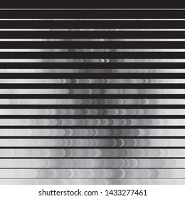 Monochrome geometric vector background. Abstract halftone illustration pattern. Vintage texture
