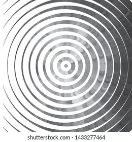 Monochrome geometric vector background. Abstract halftone illustration pattern. Vintage texture