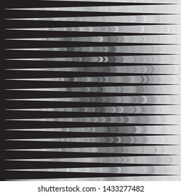 Monochrome geometric vector background. Abstract halftone illustration pattern. Vintage texture