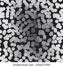 Monochrome geometric vector background. Abstract halftone illustration pattern. Vintage texture