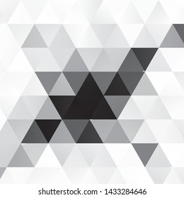 Monochrome geometric vector background. Abstract halftone illustration pattern. Vintage texture