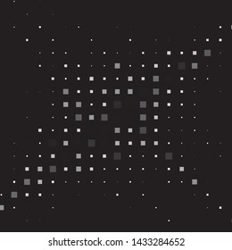 Monochrome geometric vector background. Abstract halftone illustration pattern. Vintage texture