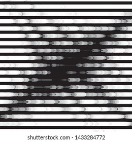 Monochrome geometric vector background. Abstract halftone illustration pattern. Vintage texture