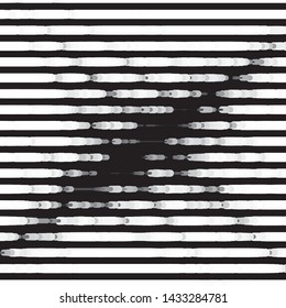 Monochrome geometric vector background. Abstract halftone illustration pattern. Vintage texture