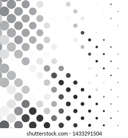 Monochrome geometric vector background. Abstract halftone illustration pattern. Vintage texture