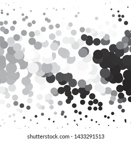 Monochrome geometric vector background. Abstract halftone illustration pattern. Vintage texture