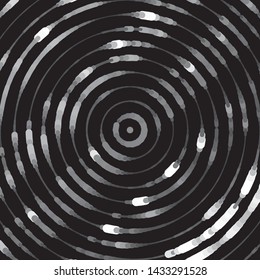 Monochrome geometric vector background. Abstract halftone illustration pattern. Vintage texture