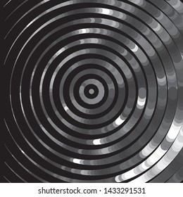 Monochrome geometric vector background. Abstract halftone illustration pattern. Vintage texture