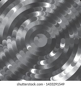 Monochrome geometric vector background. Abstract halftone illustration pattern. Vintage texture