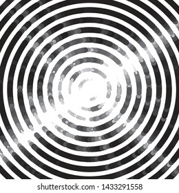 Monochrome geometric vector background. Abstract halftone illustration pattern. Vintage texture