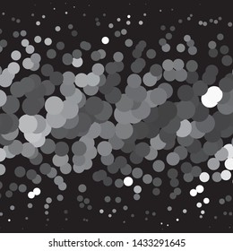 Monochrome geometric vector background. Abstract halftone illustration pattern. Vintage texture