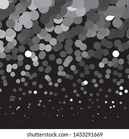 Monochrome geometric vector background. Abstract halftone illustration pattern. Vintage texture