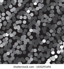 Monochrome geometric vector background. Abstract halftone illustration pattern. Vintage texture