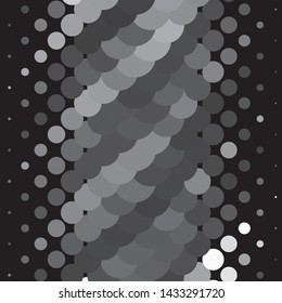 Monochrome geometric vector background. Abstract halftone illustration pattern. Vintage texture