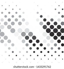 Monochrome geometric vector background. Abstract halftone illustration pattern. Vintage texture