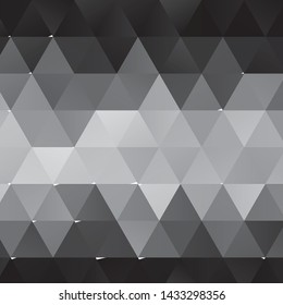Monochrome geometric vector background. Abstract halftone illustration pattern. Vintage texture