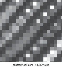 Monochrome geometric vector background. Abstract halftone illustration pattern. Vintage texture