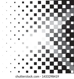 Monochrome geometric vector background. Abstract halftone illustration pattern. Vintage texture