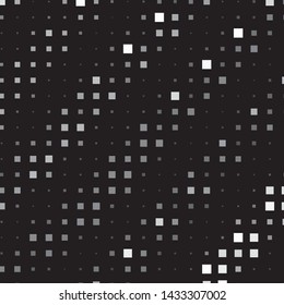 Monochrome geometric vector background. Abstract halftone illustration pattern. Vintage texture